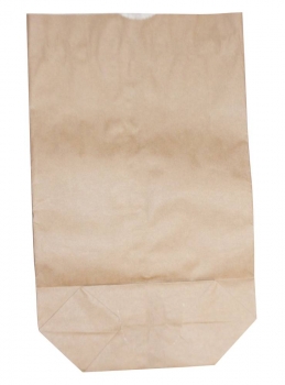 Papier-Bodenbeutel 7,5kg braun 2-lagig, Pergamenteinlage fettdicht